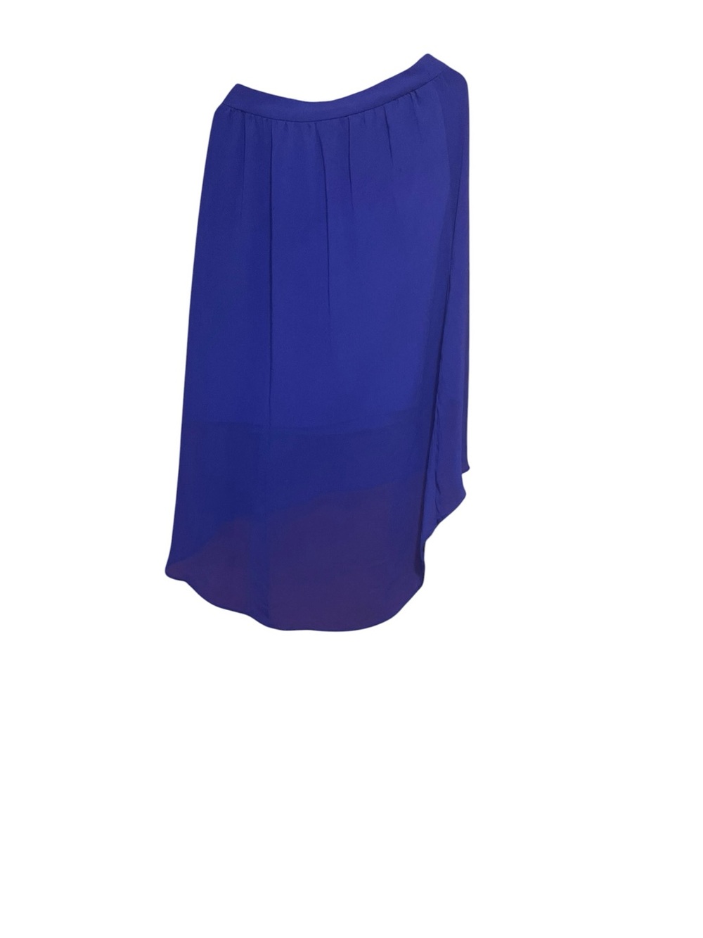 Forever 21 Royal Blue Asymmetric Chiffon Skirt - Picture 5 of 10